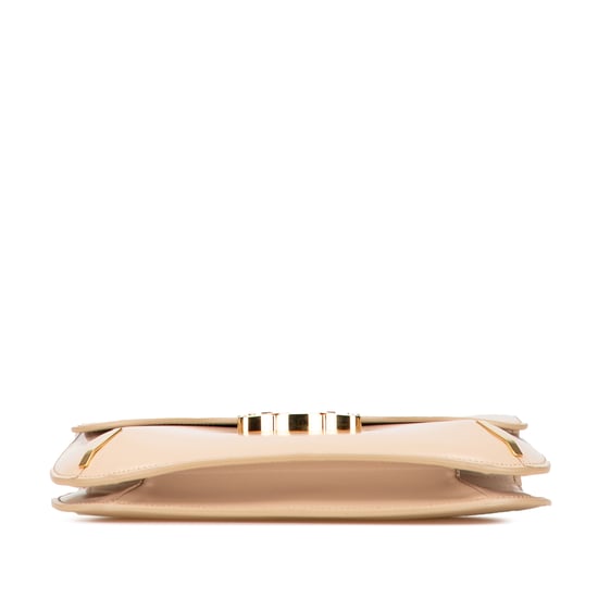 Beige Leather Chain Bag - Image 3