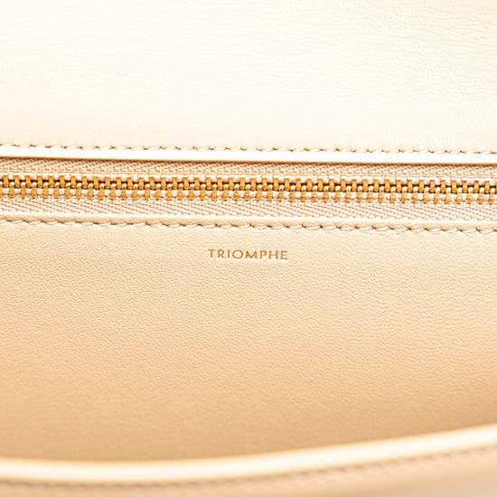 Beige Leather Chain Bag - Image 6