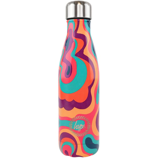 Hype 500ml Peace And Love Kids Multicolour Water Bottle - Image 1