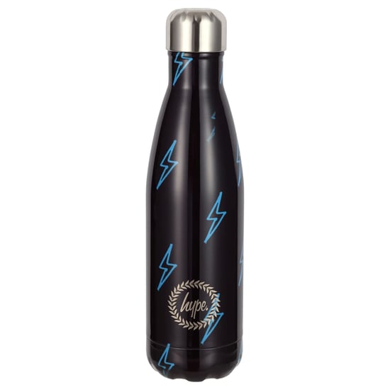 Hype 500ml Lightning Black/Blue Thermal Water Bottle - Image 1