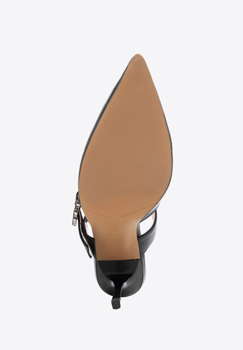 Wittchen Women's Leather Pumps with Stiletto Heel Black Natural Leather - Image 6