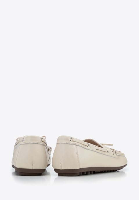 Wittchen Dames Leren Mocassins met Bandje, Crème, Natuurlijk Leer - Image 5