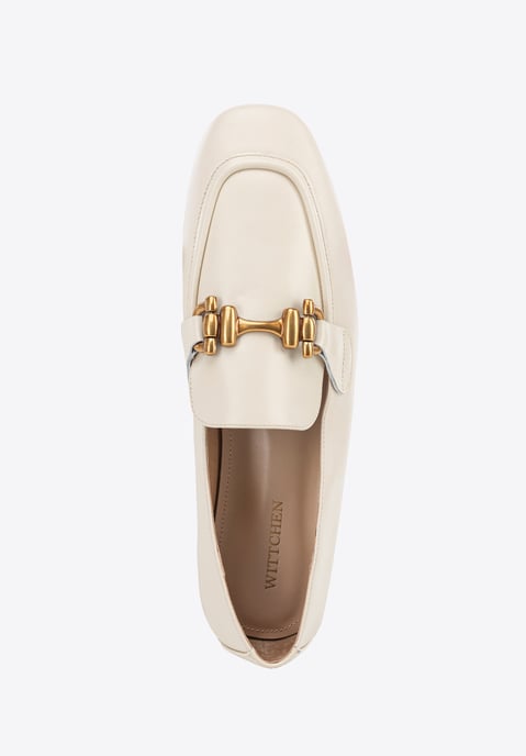 Wittchen Dames Leren Mocassins met Gesp Crème Natuurlijk Leer - Image 5