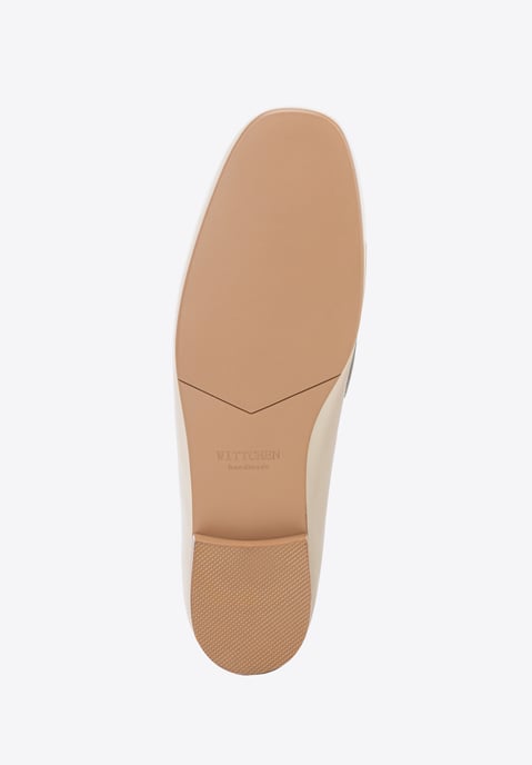 Wittchen Dames Leren Mocassins met Gesp Crème Natuurlijk Leer - Image 6