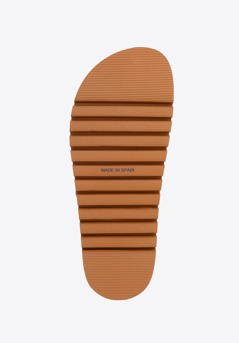 Wittchen Women's Leather Flip-Flops with Metal Details Brown Natural Leather - Image 6