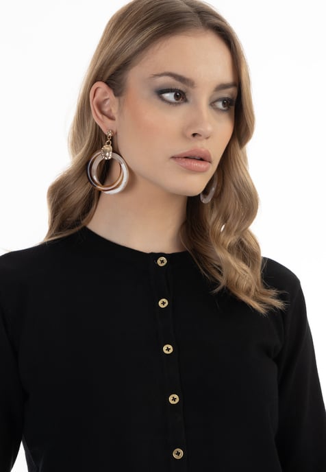 Faina Cardigan women black - Image 5