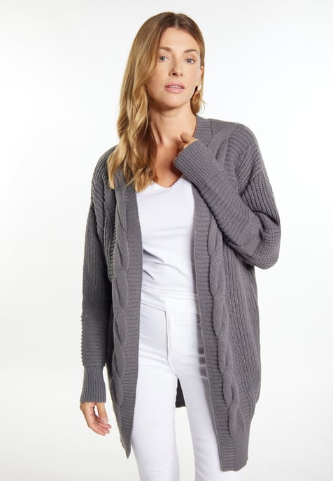 usha Longcardigan Dames donkergrijs - Image 3