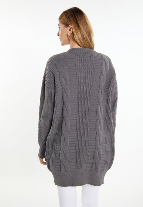 usha Longcardigan Dames donkergrijs - Image 4