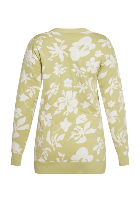 usha Vest Dames Lichtgroen gebroken wit - Image 4