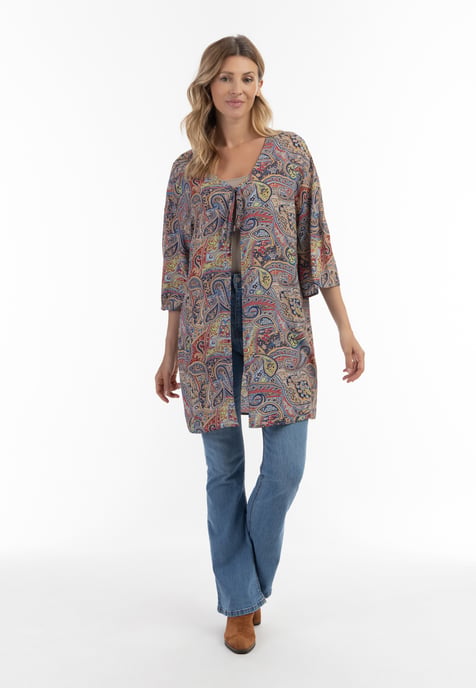 usha Kimono Dames Navy Veelkleurig - Image 2