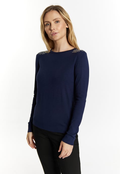usha Gebreide trui Dames marine - Image 3
