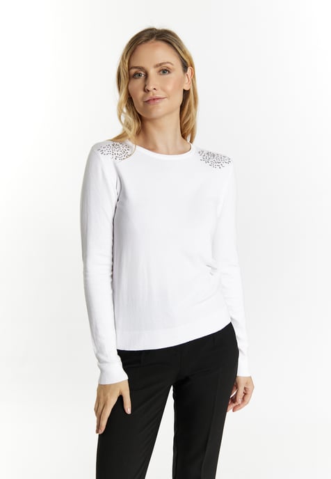 usha Gebreide trui Dames wit - Image 3