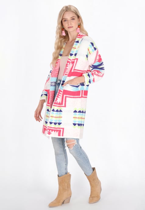 IZIA Vest vrouwen gebroken wit veelkleurig - Image 2