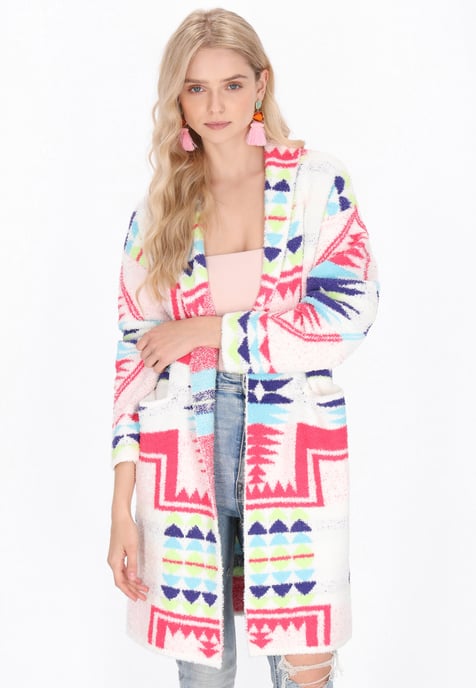 IZIA Vest vrouwen gebroken wit veelkleurig - Image 3