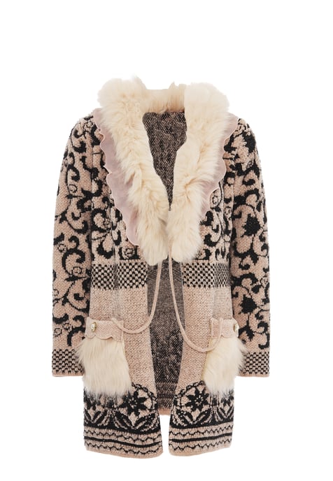 Faina Vest Dames roze zwart - Image 1