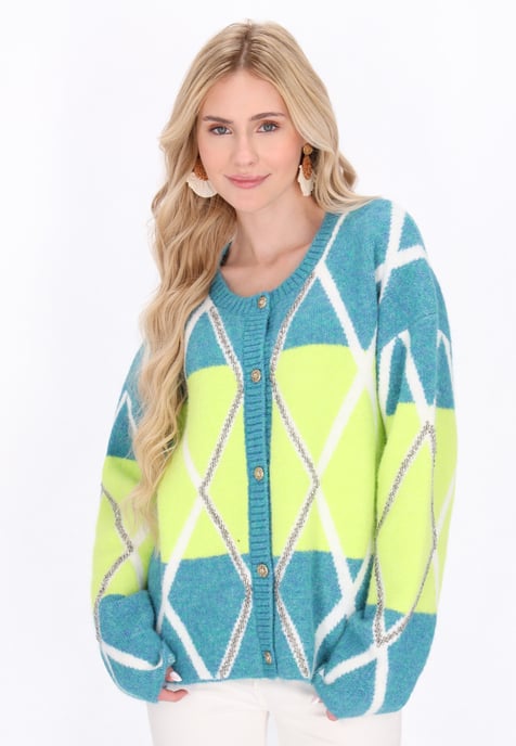 IZIA Vest vrouwen turquoise limoen - Image 3