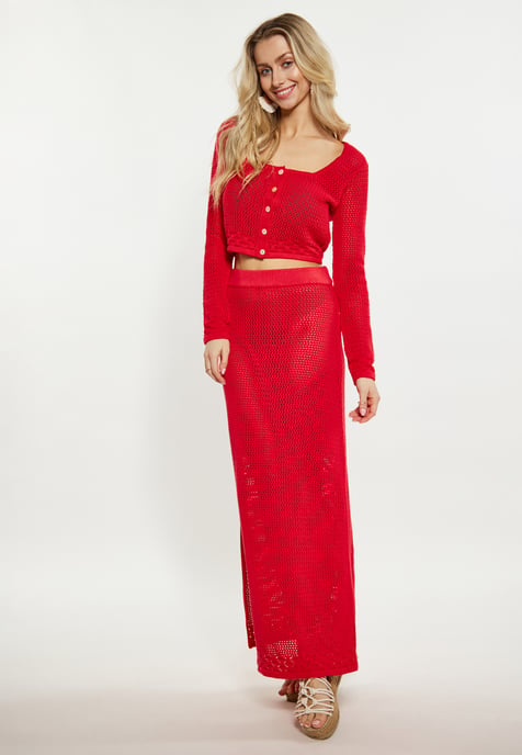 IZIA Vest Dames rood - Image 2