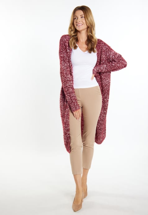 usha knitted coat women dark red - Image 3