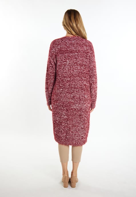usha knitted coat women dark red - Image 4