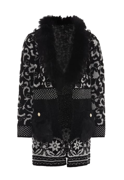 Faina Vest Dames zwart en wit - Image 1