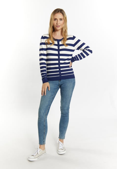 usha Cardigan women marine wool white - Image 2
