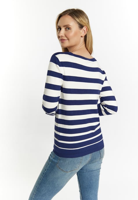 usha Cardigan women marine wool white - Image 4