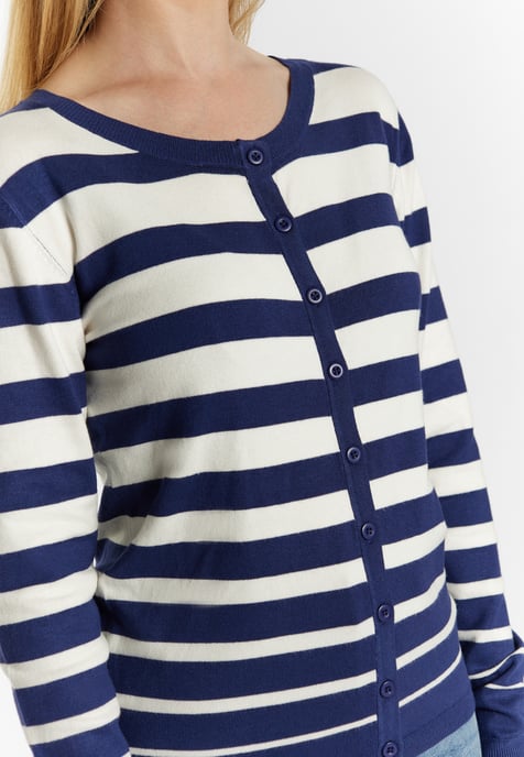 usha Cardigan women marine wool white - Image 5