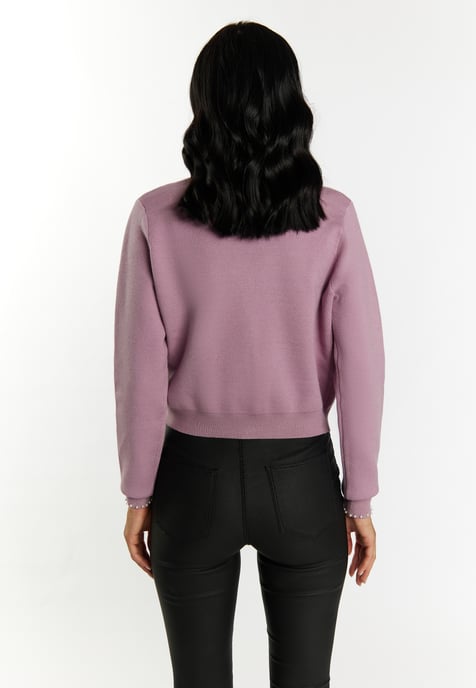 Faina Vest met parels Dames Mauve - Image 4