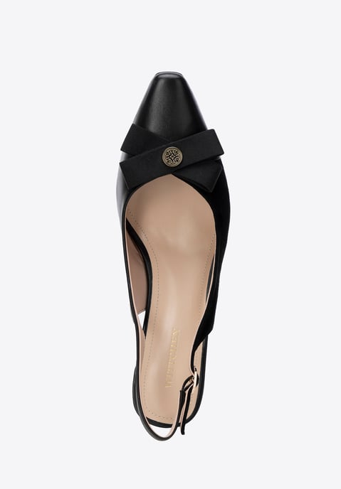Wittchen Dames leren pumps met blokhak zwart natuurlijk leer - Image 5