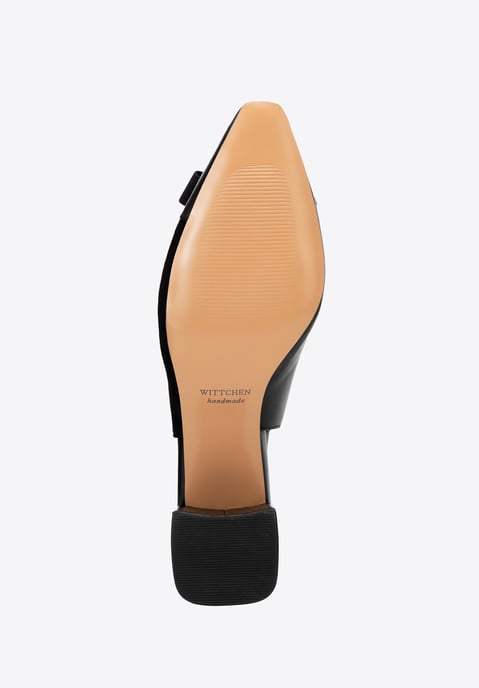 Wittchen Dames leren pumps met blokhak zwart natuurlijk leer - Image 6