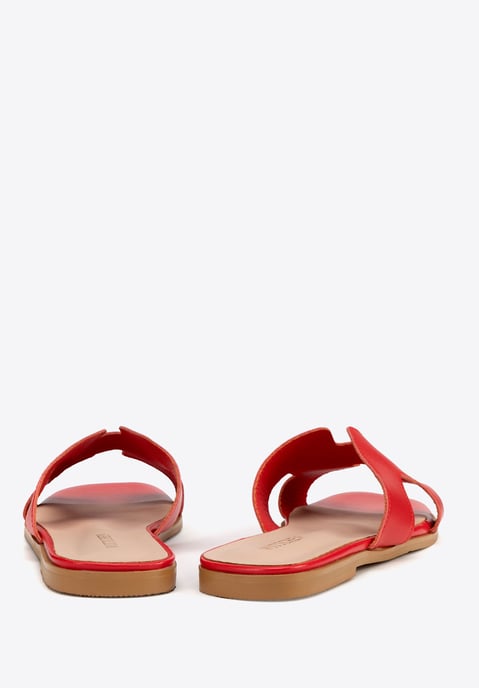 Wittchen Dames Leren H-vormige Sandalen, Rood, Natuurlijk Leer - Image 4