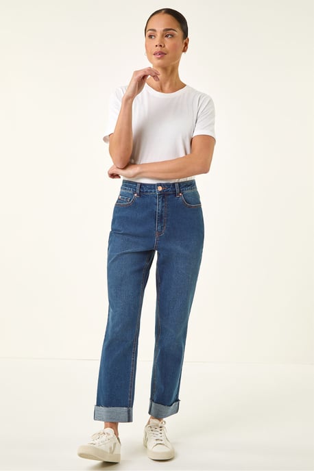 Petite Turn Up Pocket Jeans - Image 2