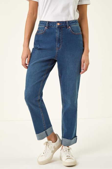 Petite Turn Up Pocket Jeans - Image 4