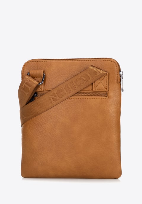 Wittchen Men's Small Messenger Bag in Imitation Leather Brown - Image 3