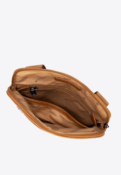 Wittchen Men's Small Messenger Bag in Imitation Leather Brown - Image 4