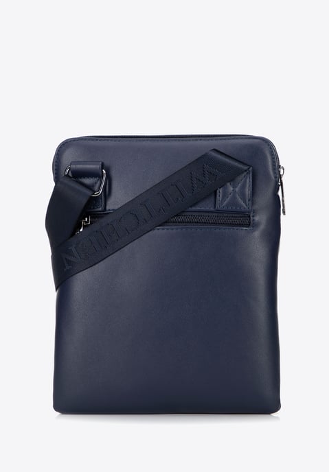 Wittchen Heren Messenger Bag in Imitatieleer Marineblauw, Eco-leer - Image 2