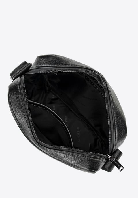 Wittchen Heren Imitatieleren Messenger Bag met Verstelbare Riem, Zwart, Eco-leer - Image 3