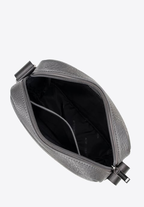 Wittchen Men's Imitation Leather Messenger Bag with Adjustable Strap Gray - Image 2