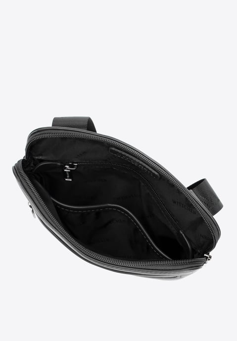 Wittchen Men's Messenger Bag in Imitation Leather Black - Image 3