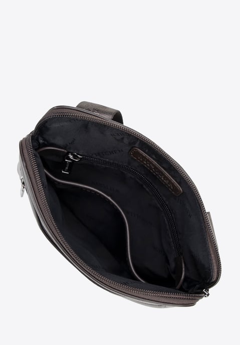 Wittchen Men's Messenger Bag in Imitation Leather Dark Brown Dark Brown Eco-leat - Image 3