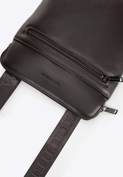 Wittchen Men's Messenger Bag in Imitation Leather Dark Brown Dark Brown Eco-leat - Image 4