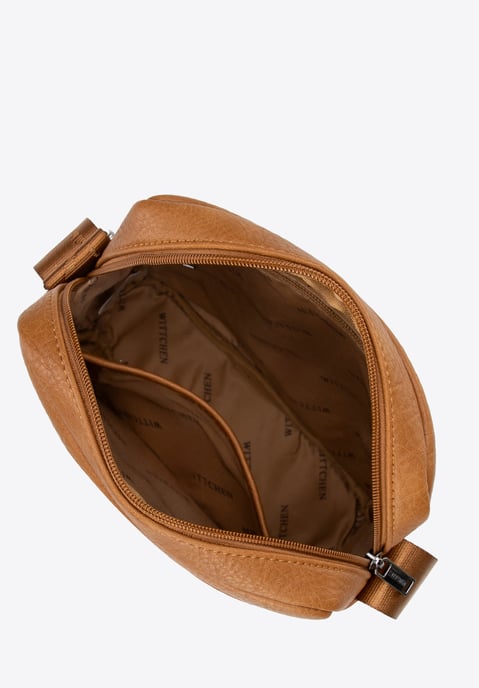 Wittchen Men's Imitation Leather Messenger Bag with Adjustable Strap Brown - Image 3