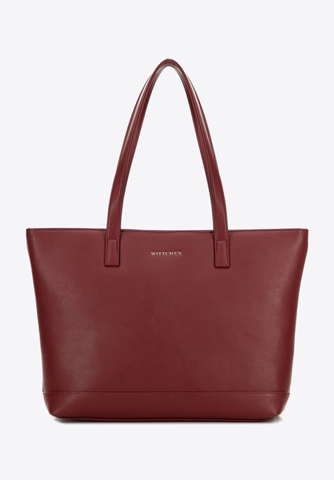 Wittchen Dames 15, 6" Laptoptas, Imitatieleer, Bordeauxrood, Eco-leer - Image 2