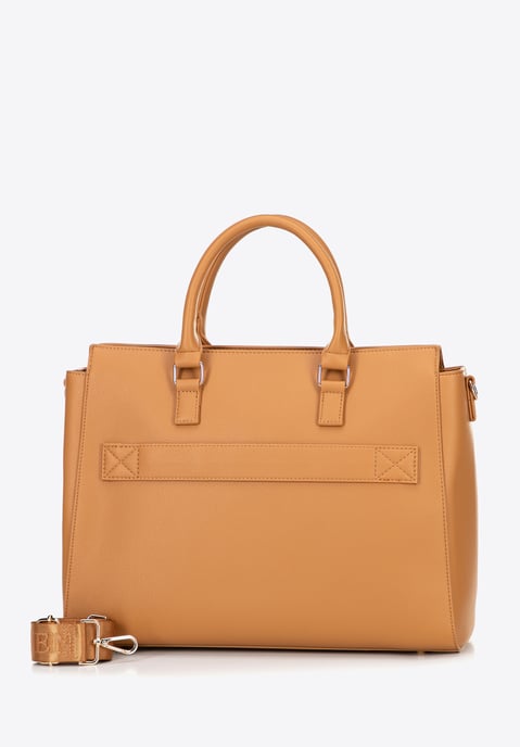 Wittchen Women's 17" Laptop Bag Light Brown Imitation Leather Eco-leather - Image 2