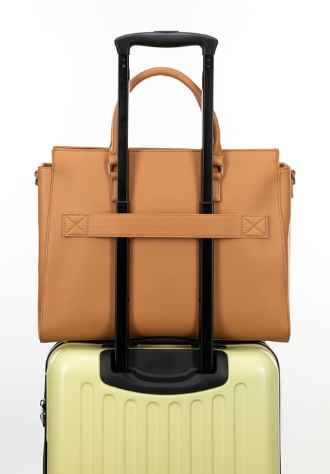 Wittchen Women's 17" Laptop Bag Light Brown Imitation Leather Eco-leather - Image 5