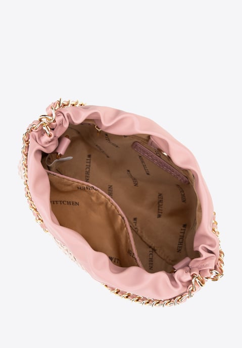 Wittchen Woman Woven Crossbody Bag met kettingen roze polypropyleen - Image 3