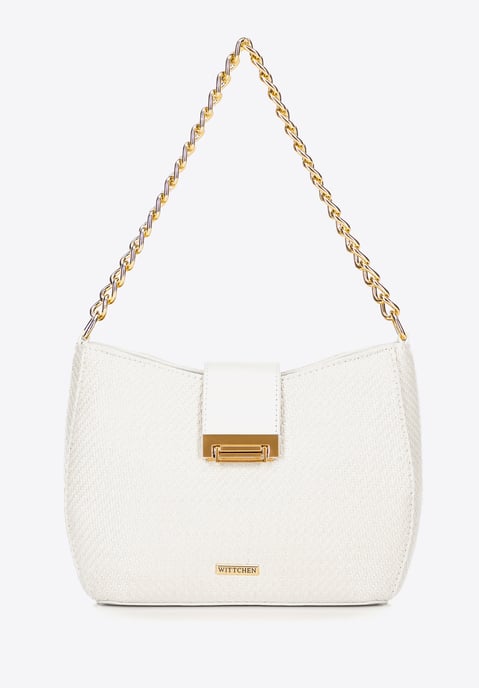 Wittchen Dames Crossbody Tas, Crème, Geweven, Polypropyleen - Image 2