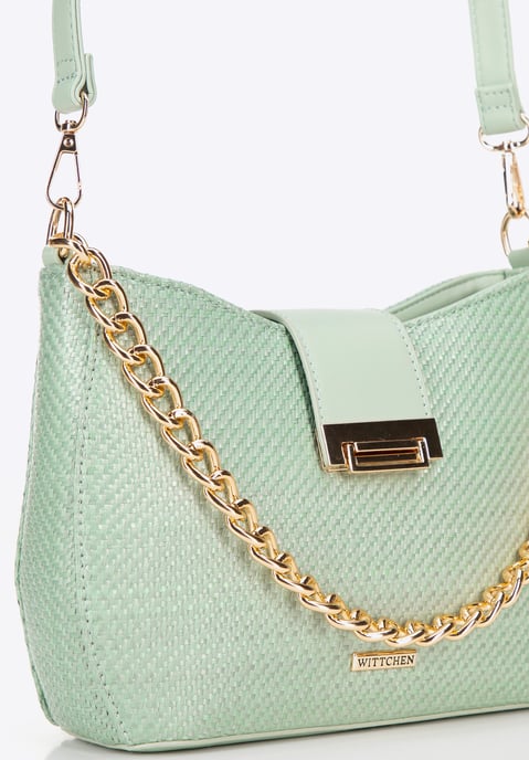 Wittchen Dames Crossbody Tas Geweven Groen Polypropyleen - Image 4