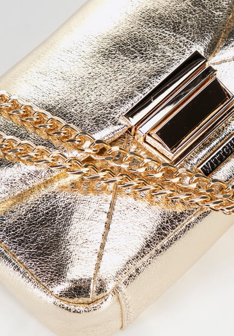 Wittchen dames mini crossbody tas in glanzend goud eco-leer - Image 5