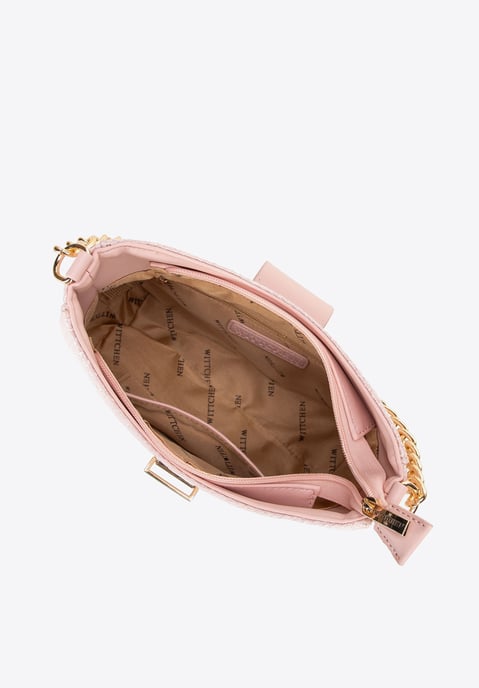Wittchen Dames Crossbody Tas, Roze, Geweven, Polypropyleen - Image 3